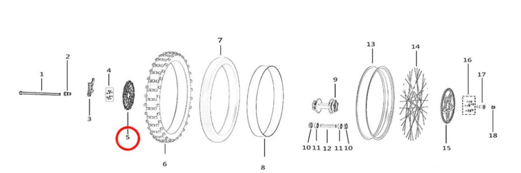 Surron Light Bee Rear Brake Disc, image 2