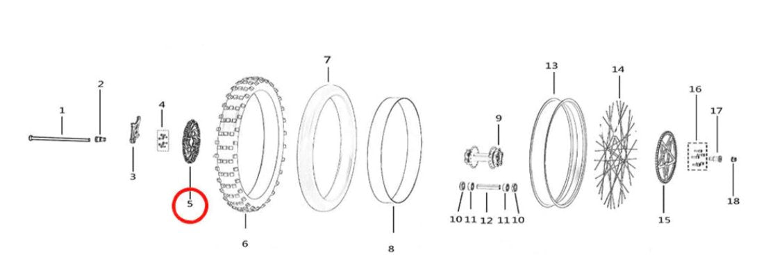 Surron Light Bee Rear Brake Disc, image 2