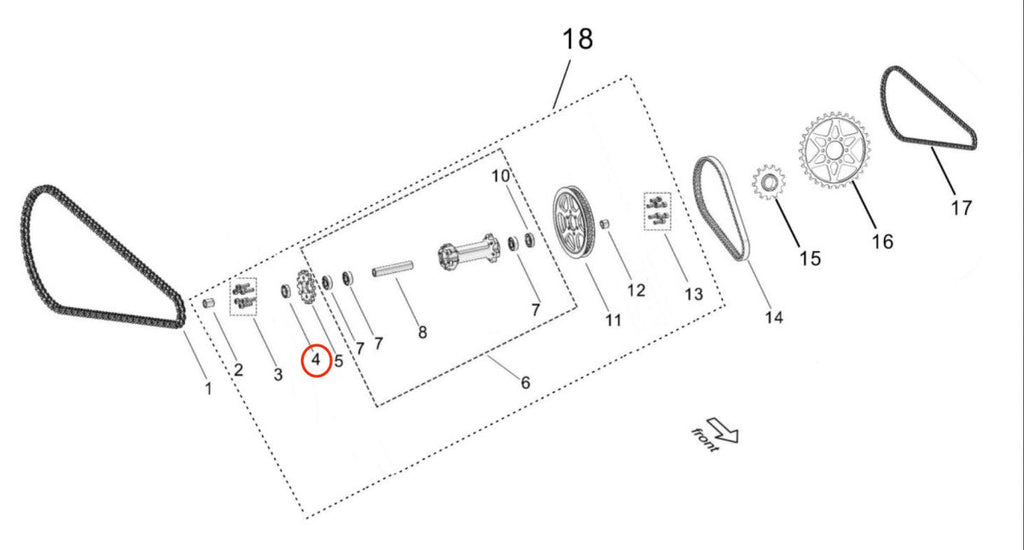 Surron Light Bee Right Jackshaft Seal, image 3