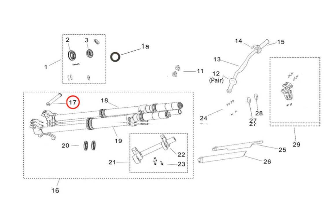 Surron Light Bee RST Front Wheel Axle, image 2