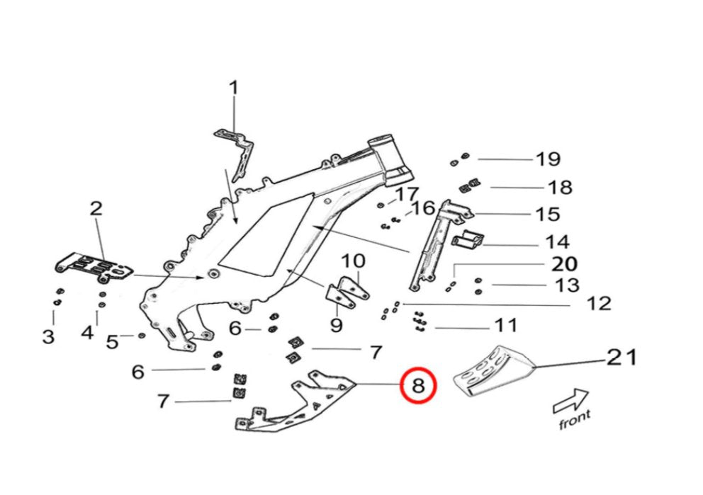 Surron Light Bee Skid Plate, image 3