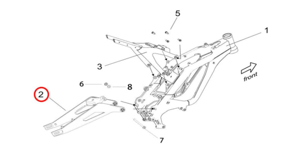 Surron Light Bee Swingarm - Black (2025 & Earlier), image 3