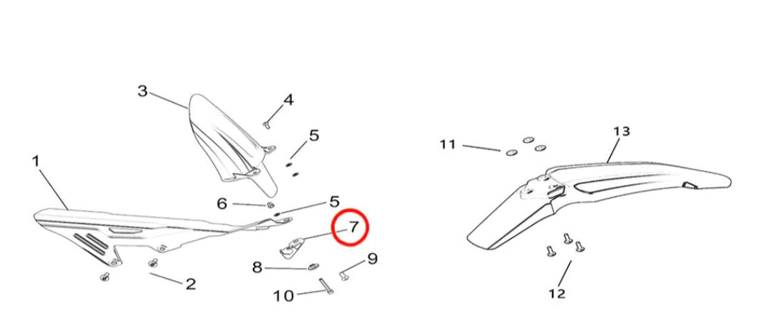 Surron Light Bee Swingarm Bumper Block, image 2