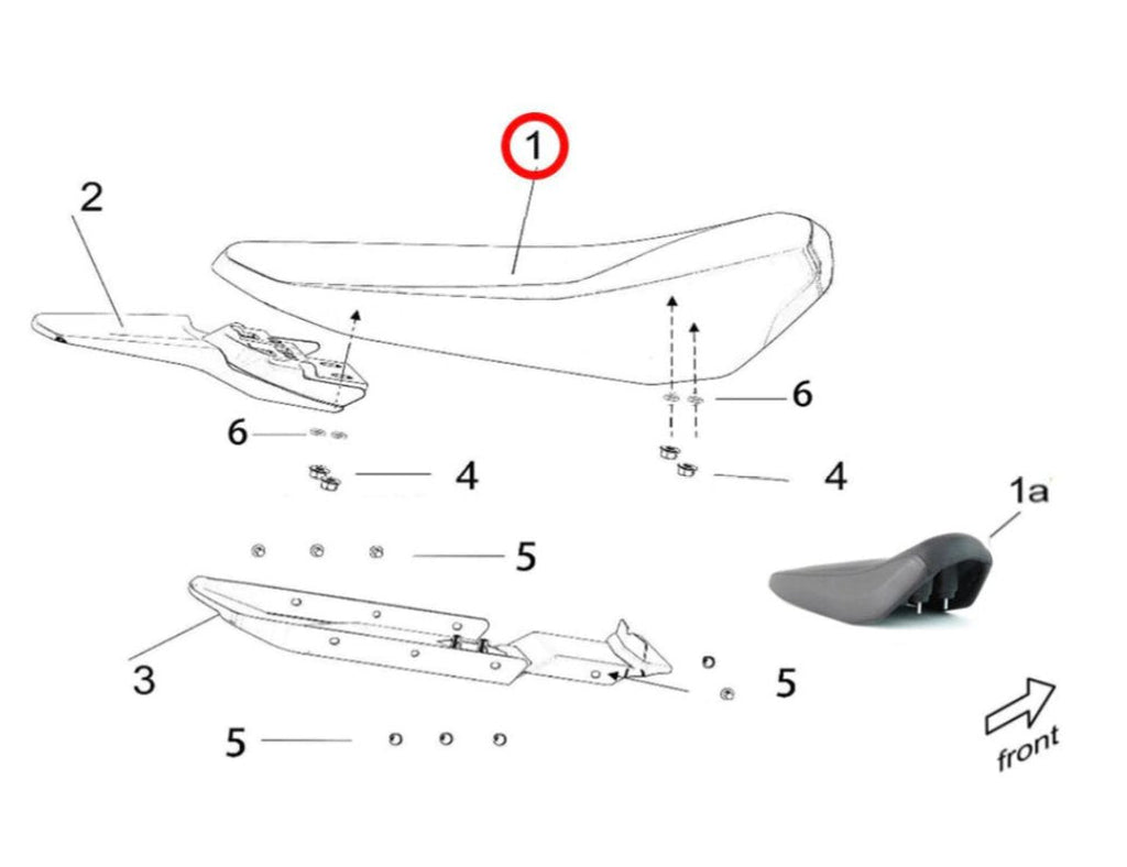 Original Seat for Surron Light Bee X/S and Segway X160/X260 (2024 & Earlier), image 3