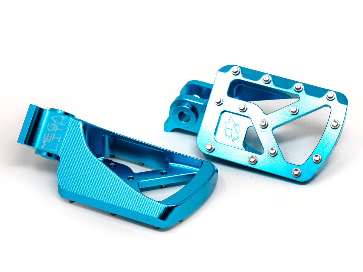 Megalith Foot Pegs for EBOX & Dragster - Blue