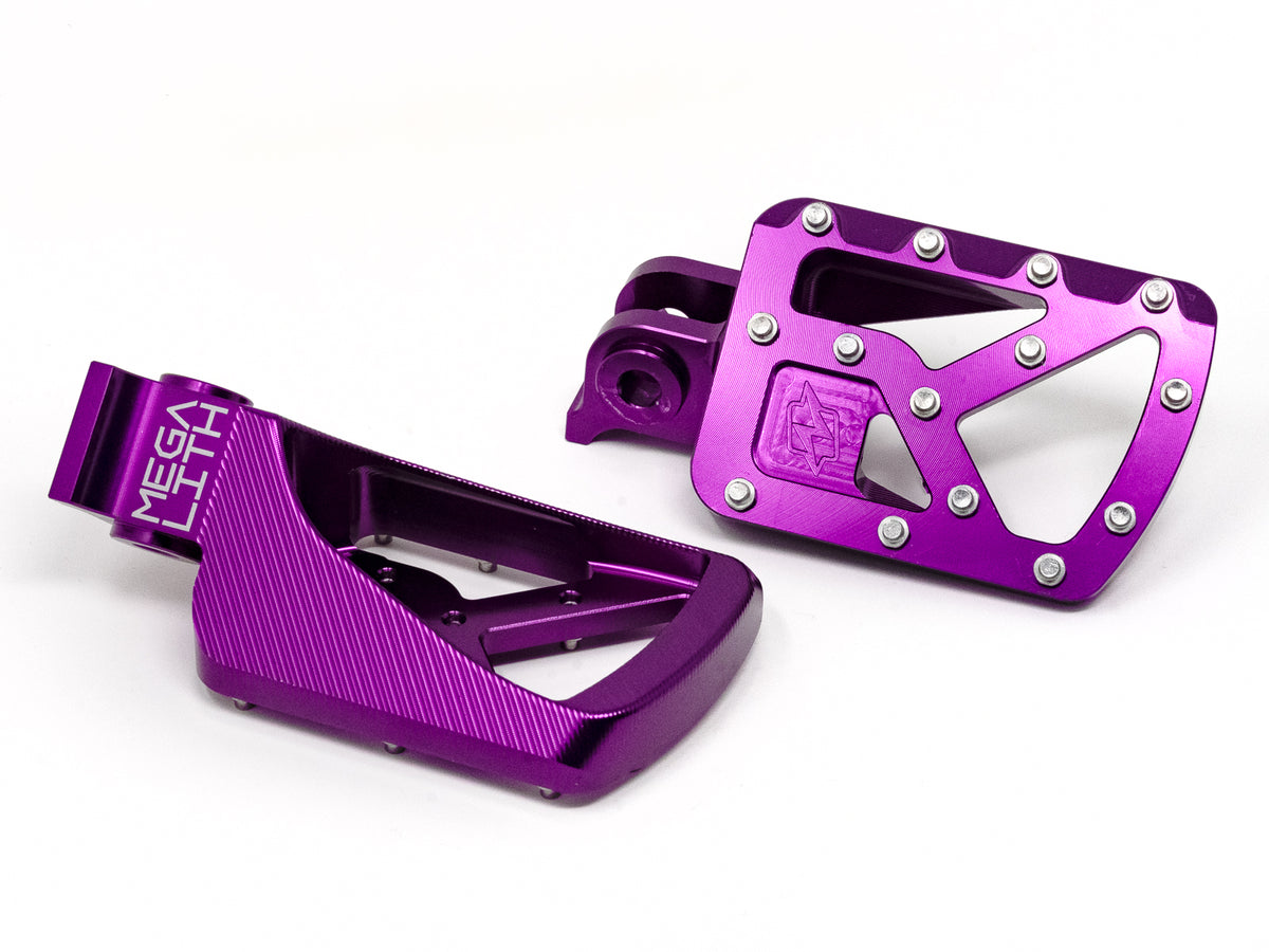 Megalith Foot Pegs for EBOX & Dragster - Purple