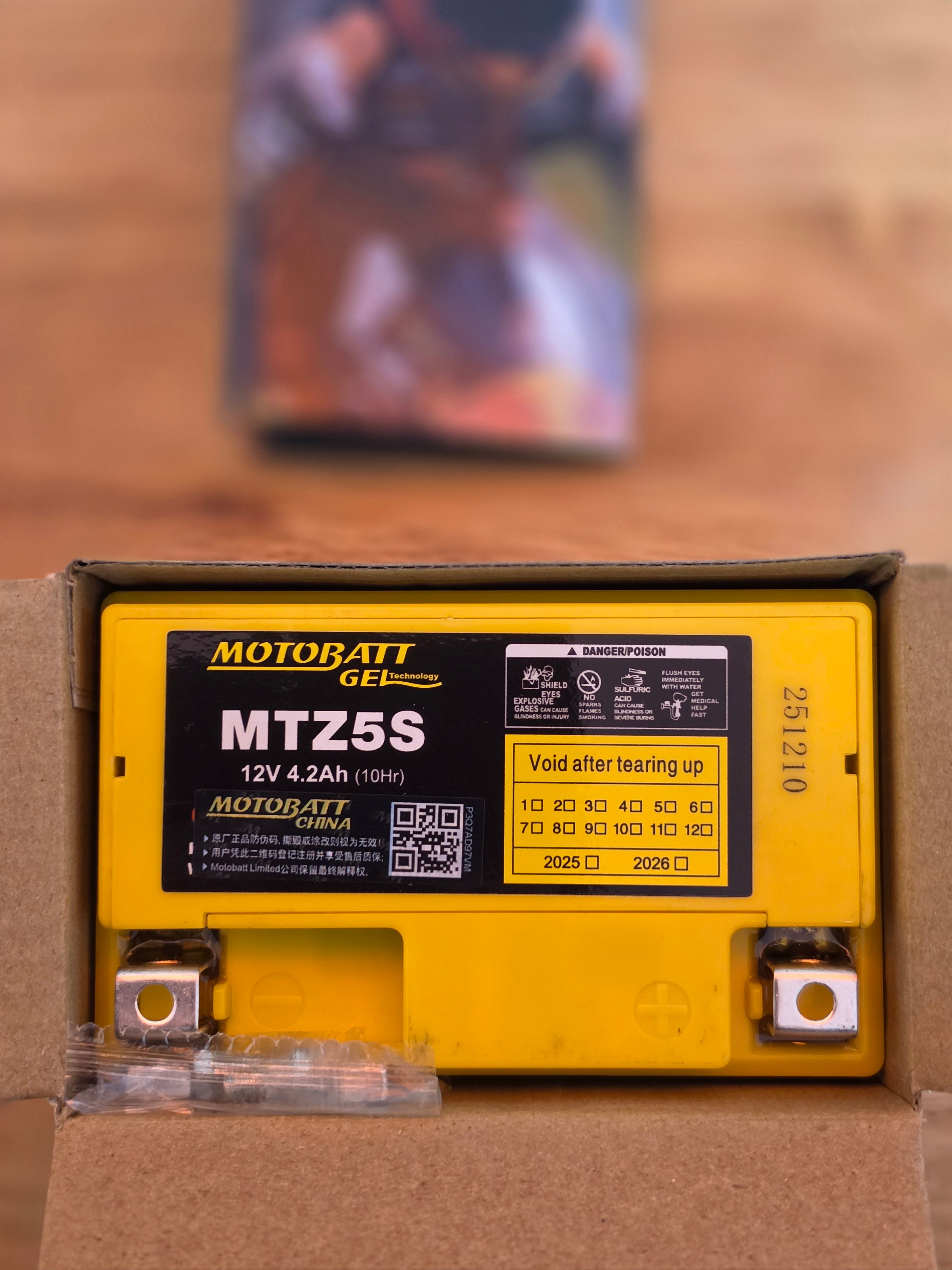 MotoBatt MTZ5S 12V 4.2AH Battery ⚡️⚡️⚡️