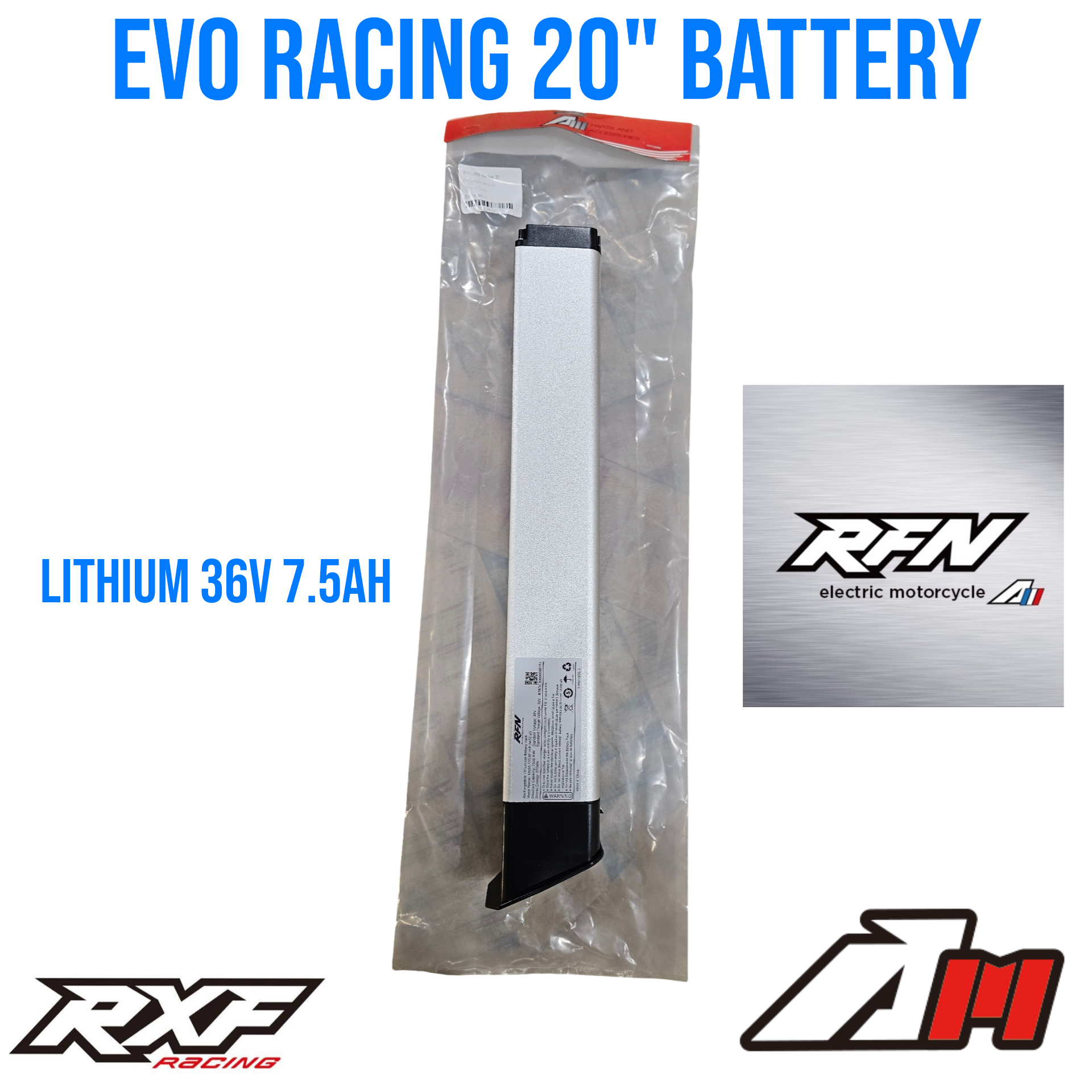 RXF / RFN EVO RACING 20" LI-ION BATTERY 36V 7.5AH ⚡️⚡️⚡️