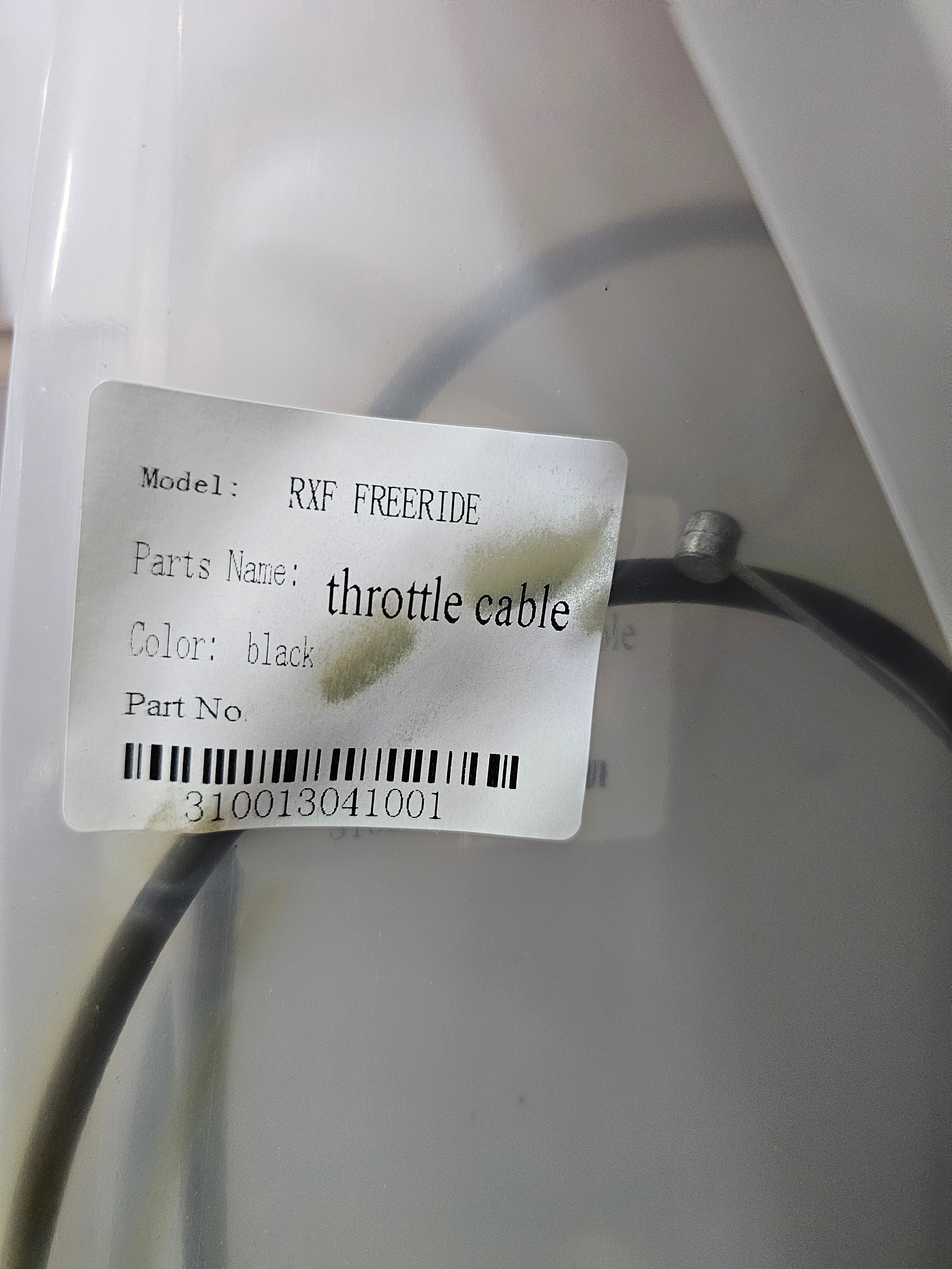 RXF FREERIDE 140CC THROTTLE CABLE