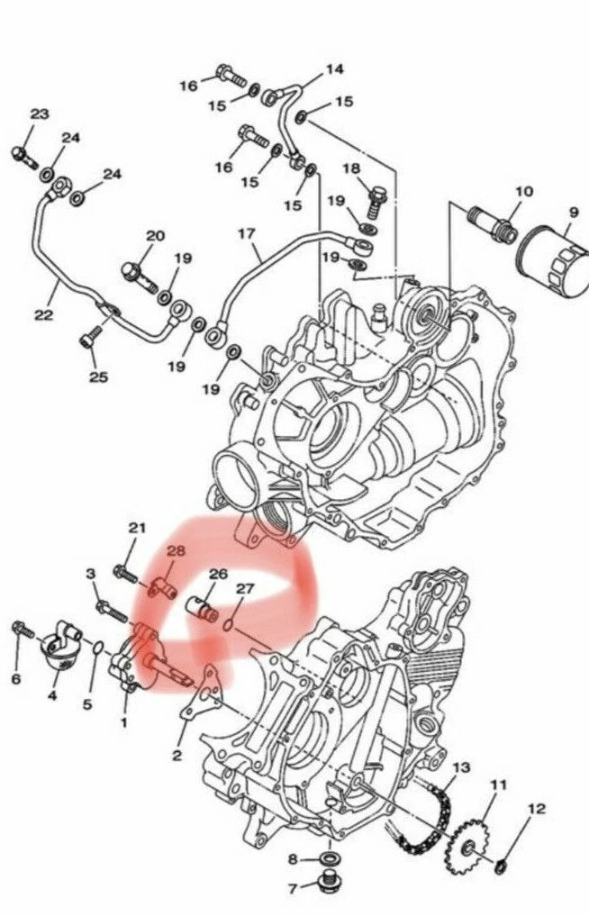 Atomik / Crossfire 500cc Oil Relief Valve 15360-F39-0000