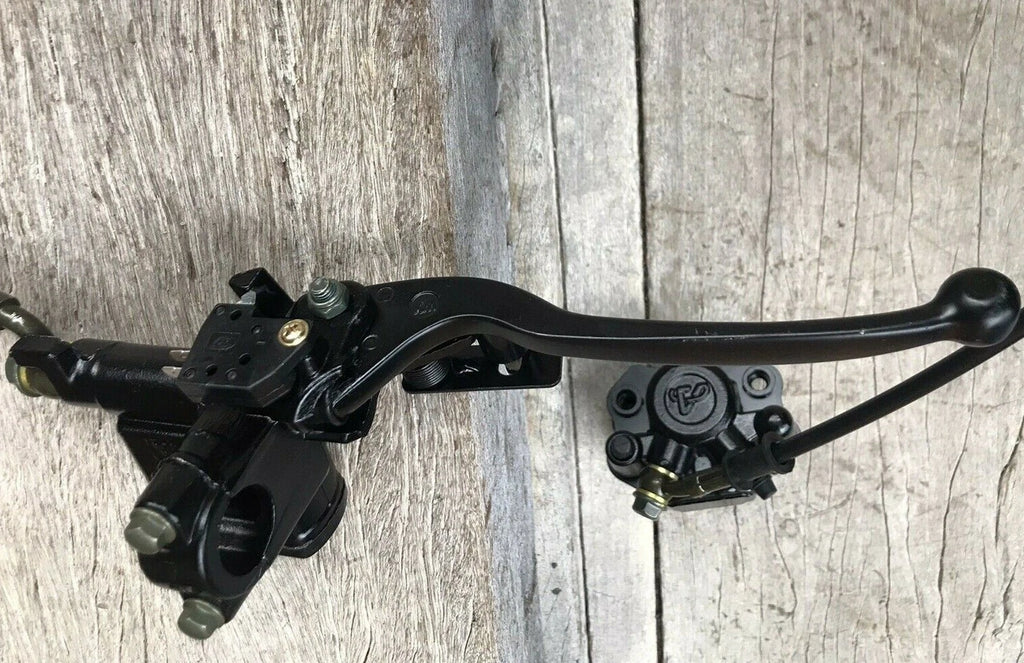 Atomik Feral 110cc Front Brake Caliper Set Up Left Lever Brake System Quad