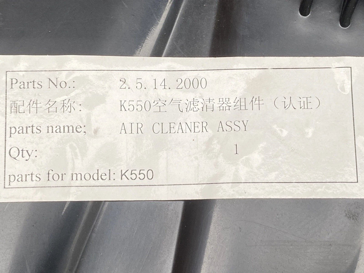 Atomik Krusher 550cc 2.5.14.2000 Air Filter Box with air filter Bayang FA-K550