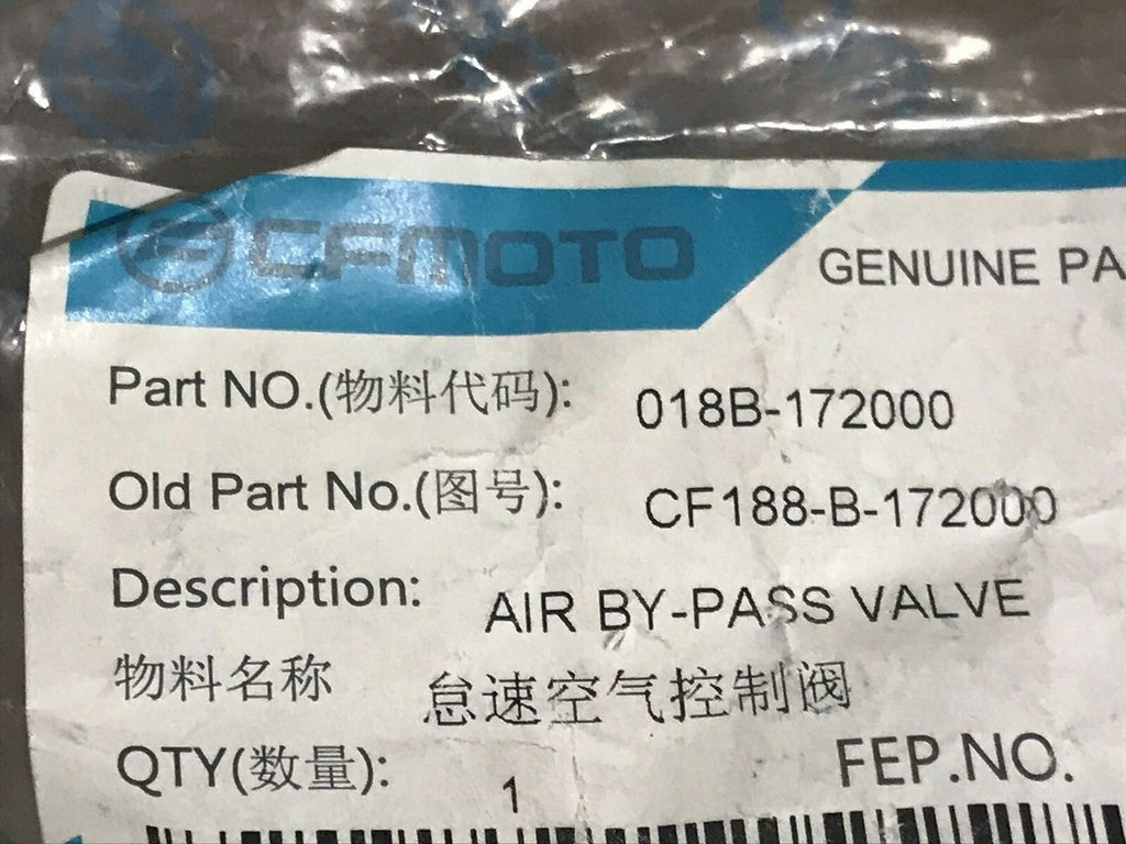 CFMoto Air By Pass Valve, Air control valve 018B-172000 CF188-B-172000 500cc