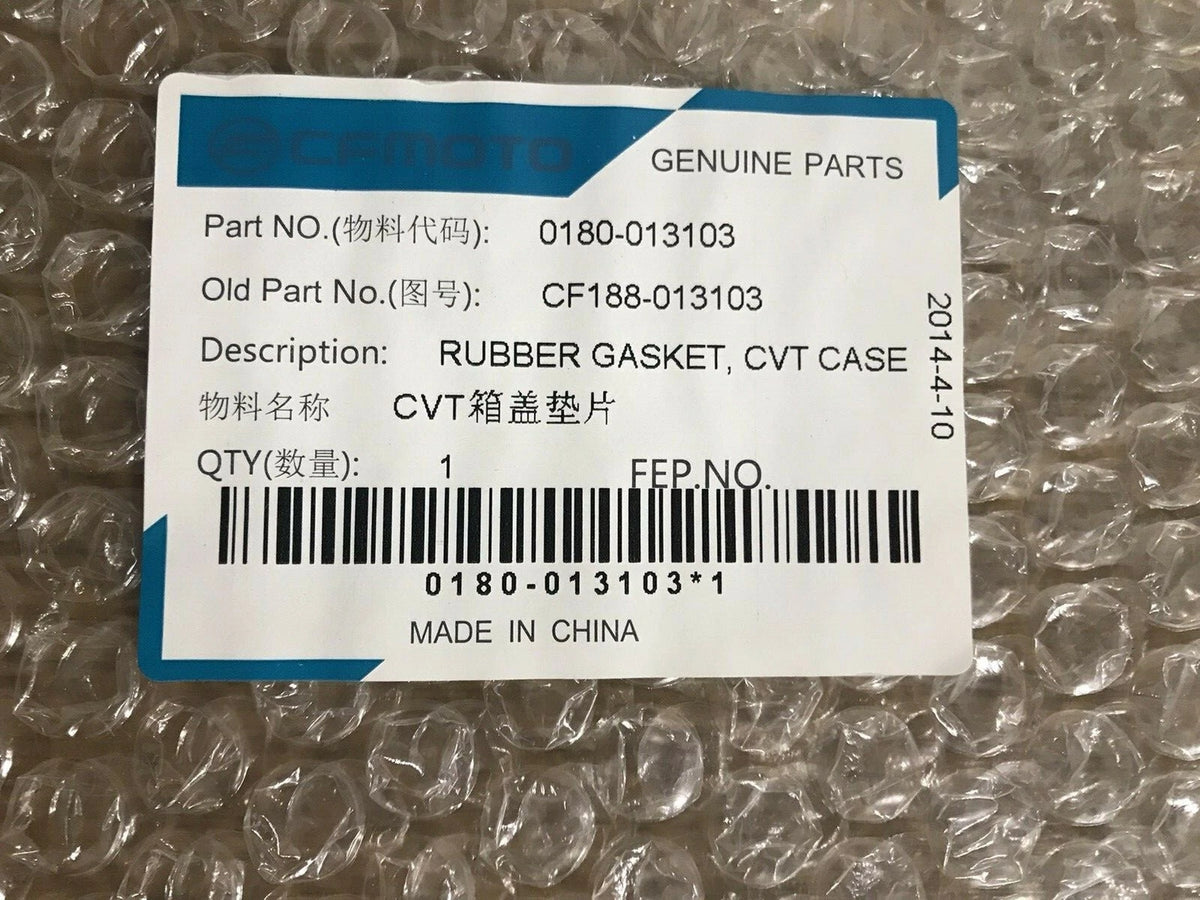 CFMOTO 0180-013103 CF188-013103 Rubber Gasket CVT Case Atomik ATX500 500cc