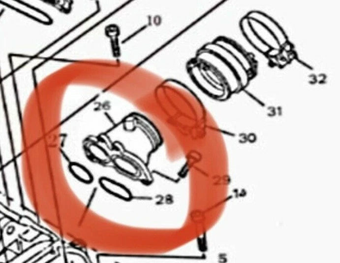 Hisun HS700 Atomik 700cc EFI Intake Manifold Pipe Assembly 14800-F39-0001