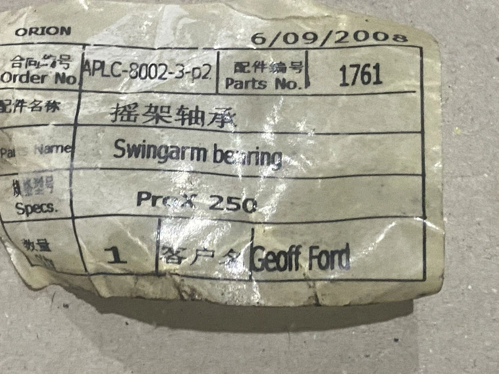 Bearing HK1812 Needle Roller 18x24x12 Atomik ProX 250cc Swing Arm Orion 250cc