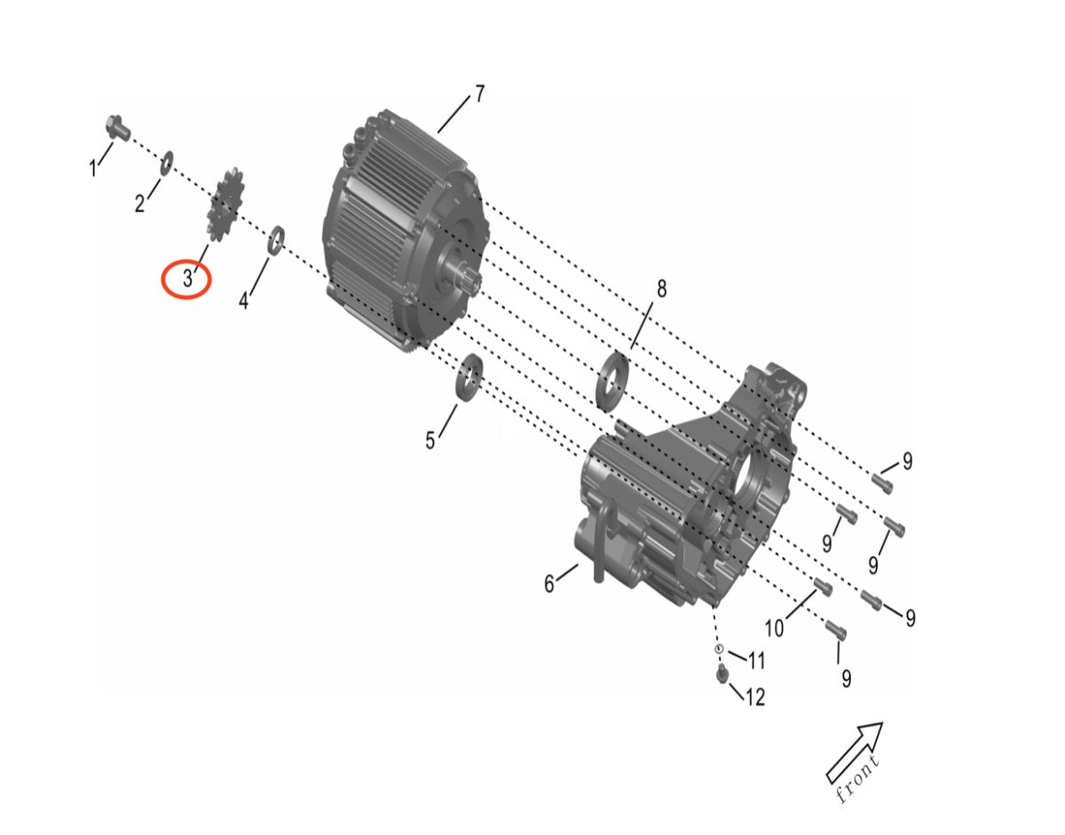 Surron Storm Bee 13T Output Sprocket, image 3