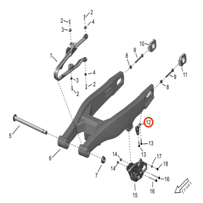 Surron Storm Bee Chain Guide Bracket