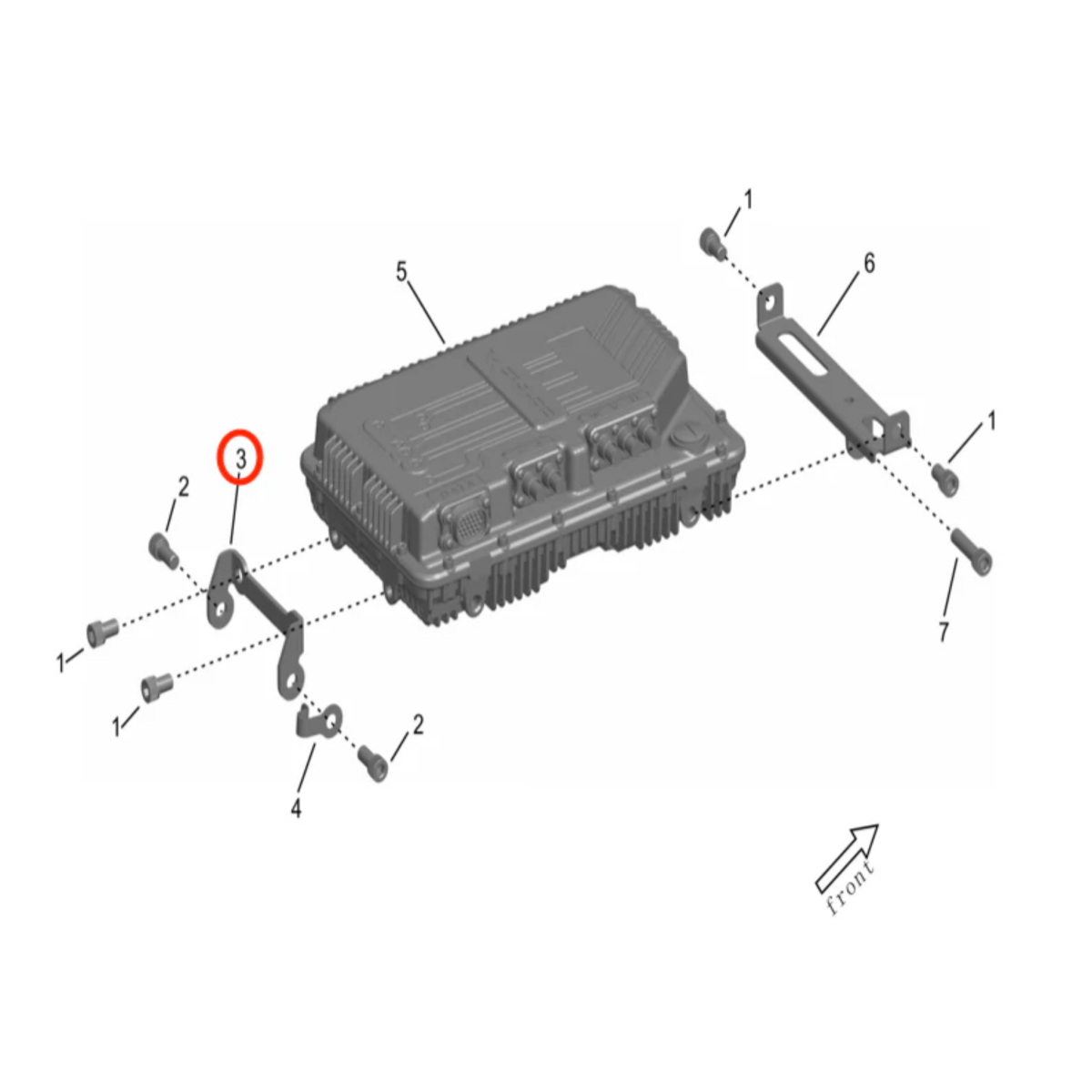 Surron Storm Bee Controller Installation Bracket (REAR)