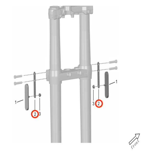 Surron Storm Bee Fork Reflector Bracket