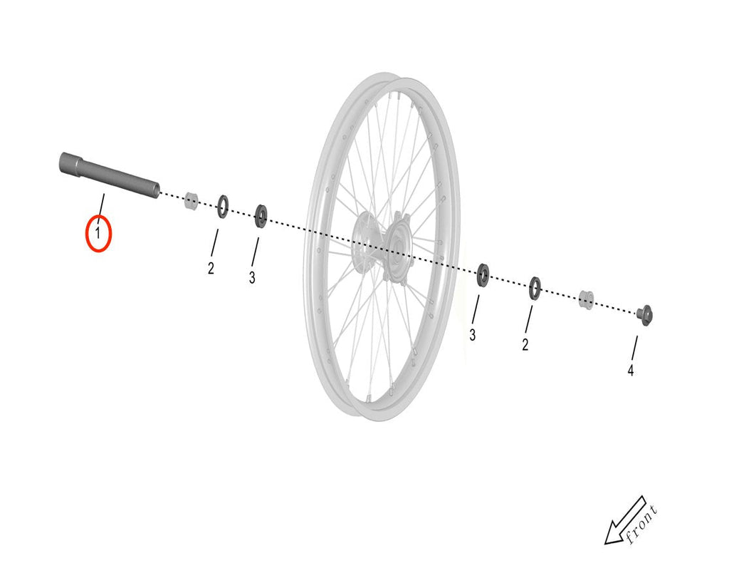 Surron Storm Bee Front Wheel Axle, image 3