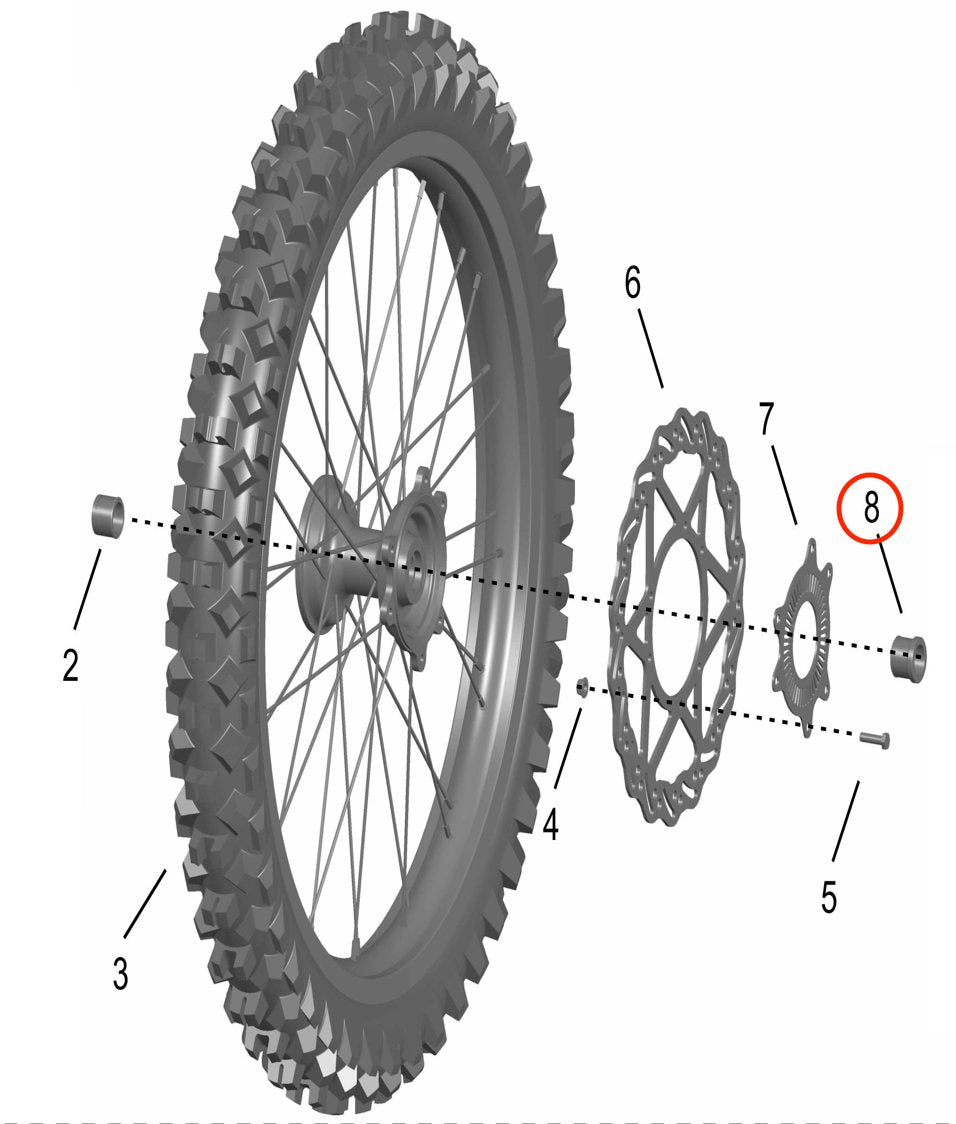 Surron Storm Bee Front Wheel Bushing (Left), image 4