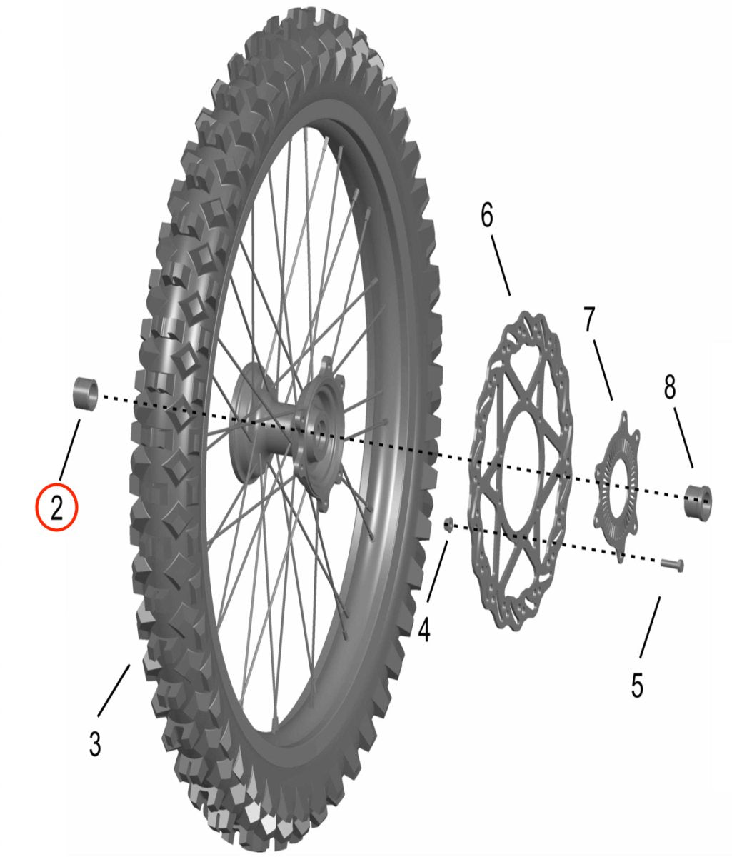 Surron Storm Bee Front Wheel Bushing (Right), image 2