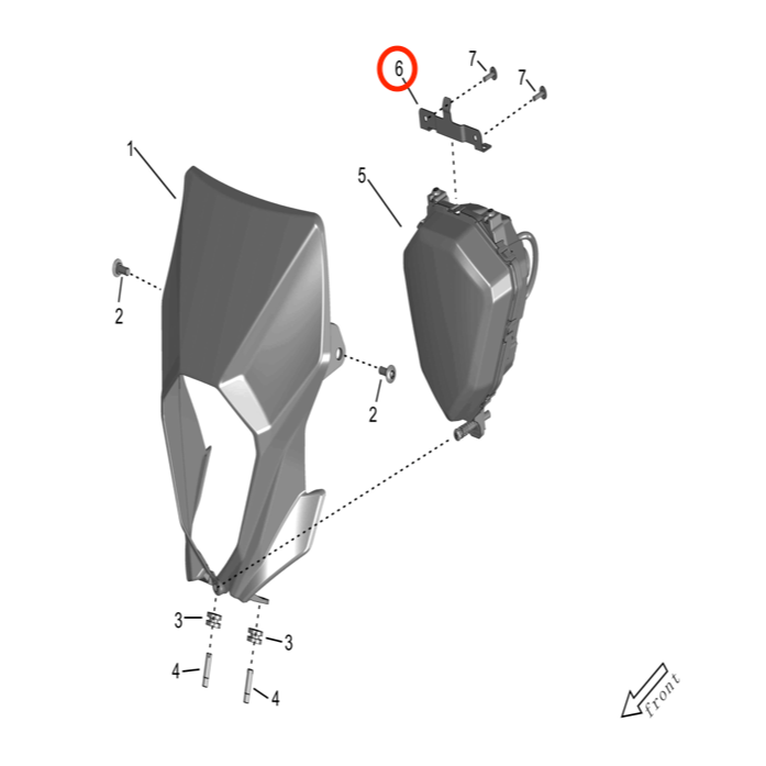 Surron Storm Bee Headlight Installation Bracket