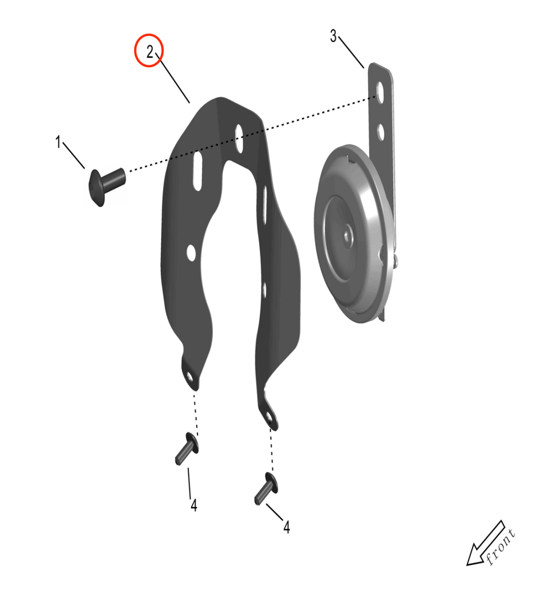 Surron Storm Bee Horn Installation Plate