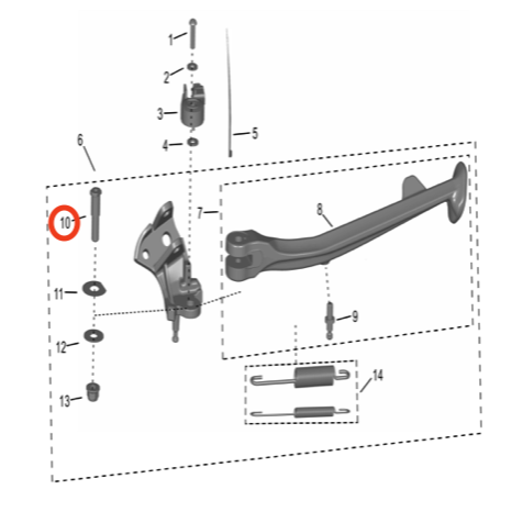 Surron Storm Bee Kickstand Axle Pin