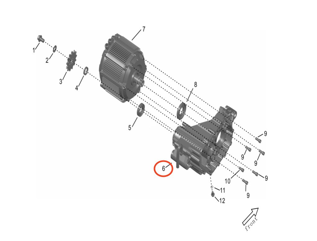 Surron Storm Bee Main Gear Box, image 4