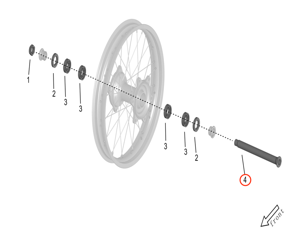 Surron Storm Bee Rear Axle, image 2