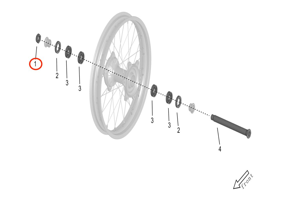 Surron Storm Bee Rear Axle Nut, image 3