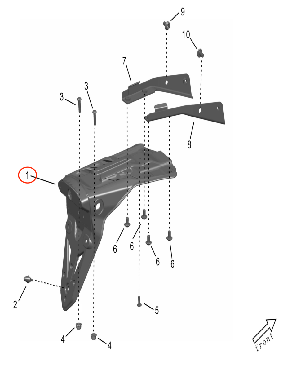 Surron Storm Bee Rear Tailpiece, image 5