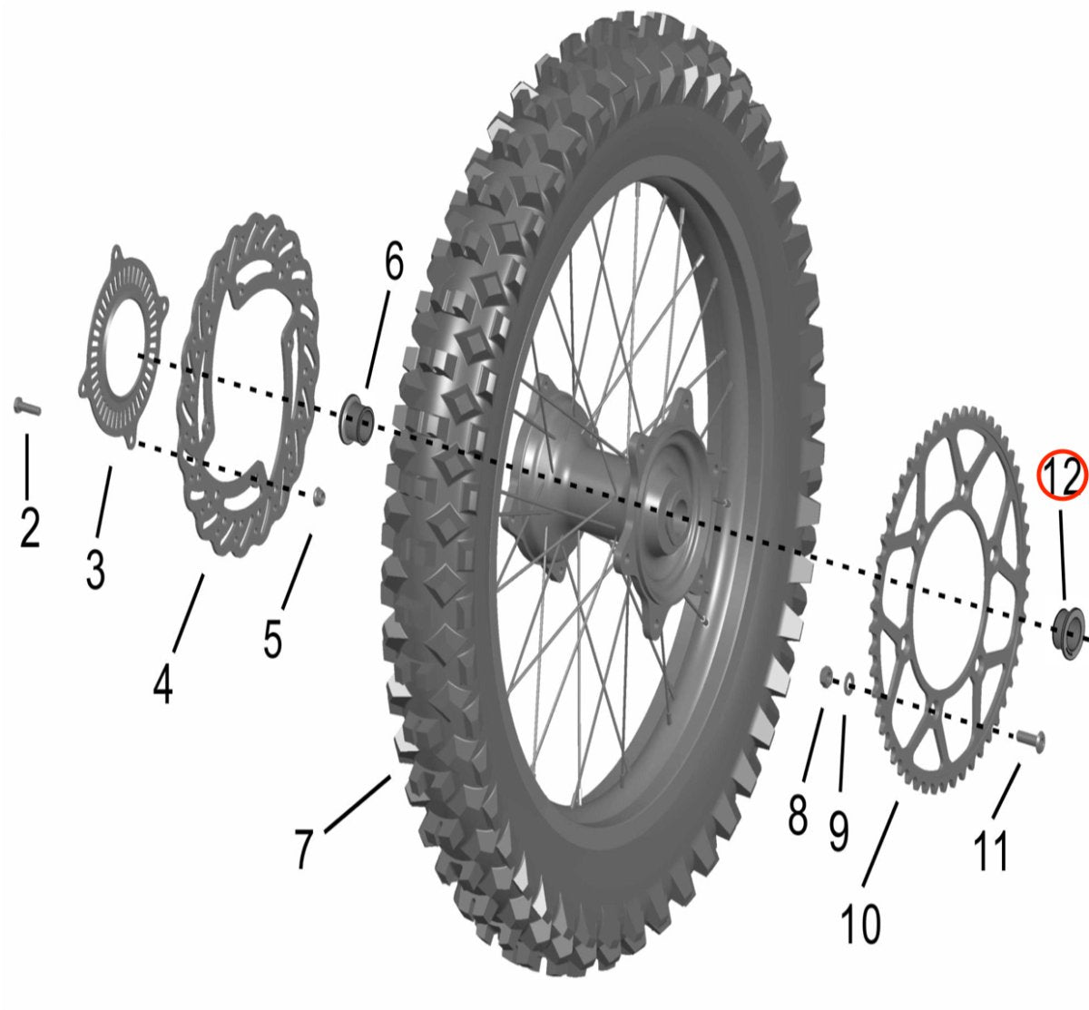 Surron Storm Bee Rear Wheel Bushing (Left), image 3