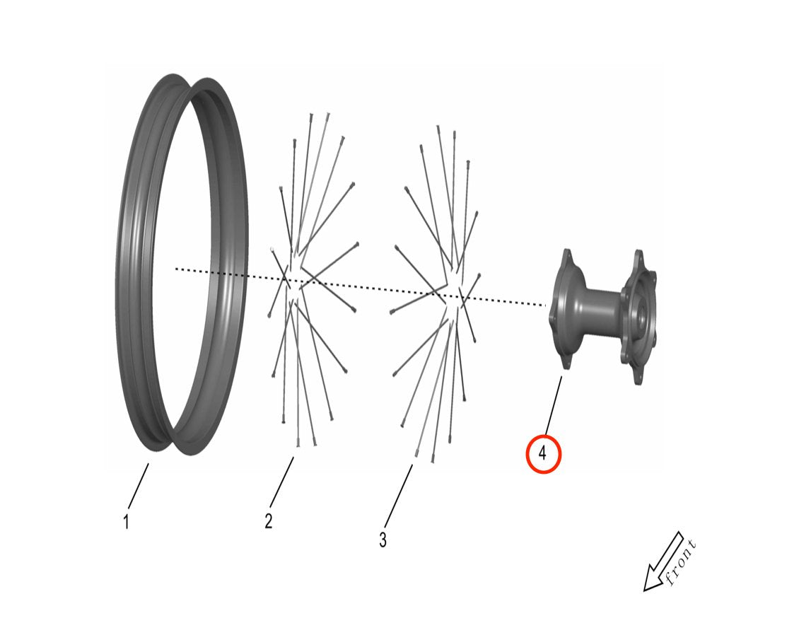 Surron Storm Bee Rear Wheel Hub Assembly, image 4