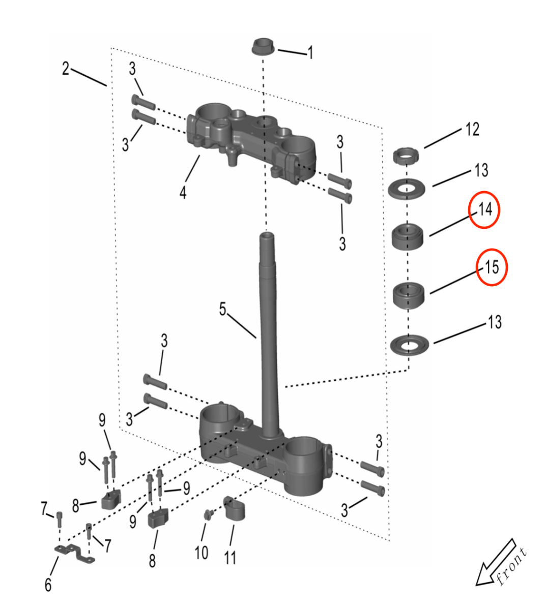 Surron Storm Bee Steering Stem Bearing, image 2