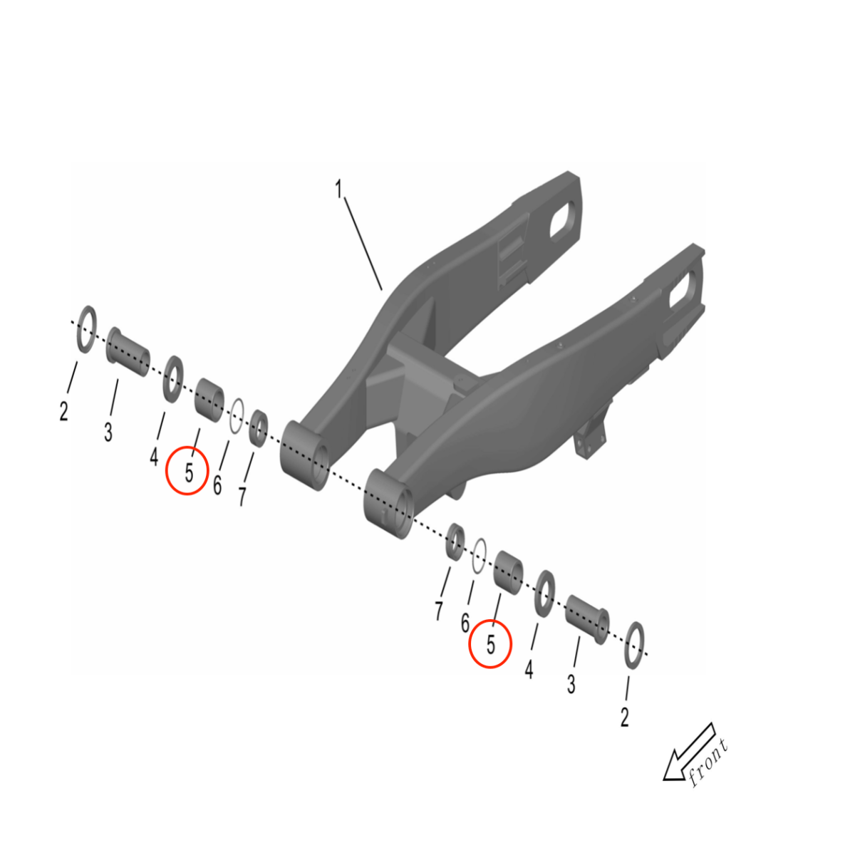 Surron Storm Bee Swingarm Pivot Needle Bearing, image 3