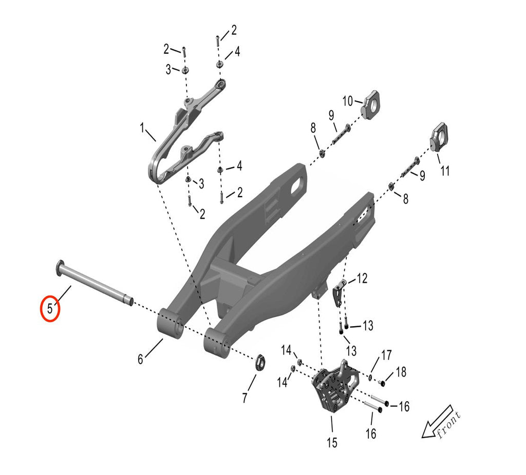 Surron Storm Bee Swingarm Pivot Shaft, image 3
