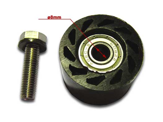 HD Black Nylon Chain Roller