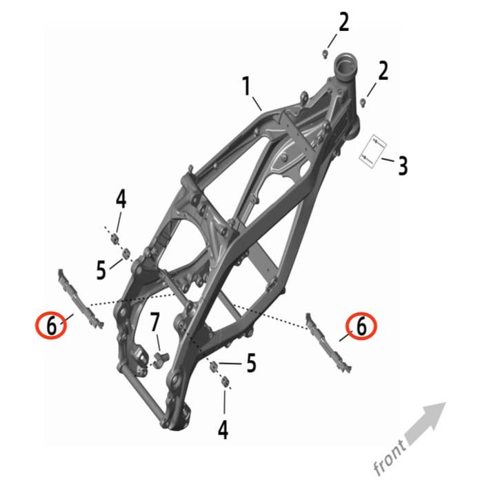 Surron Ultra Bee Battery Bottom Support Bracket