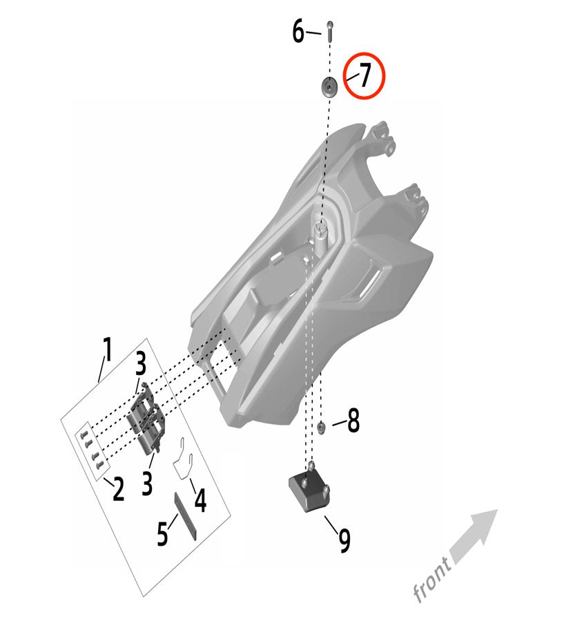 Surron Ultra Bee Battery Compartment Lock Bushing, image 4
