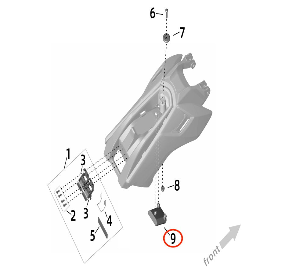 Surron Ultra Bee Battery Compartment Rubber Bumper, image 3