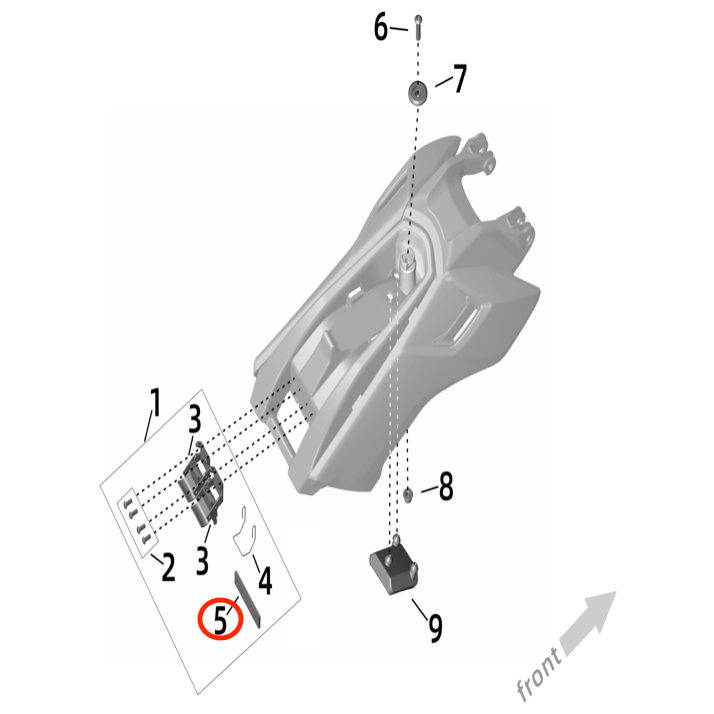 Surron Ultra Bee Battery Lid Lock Plate