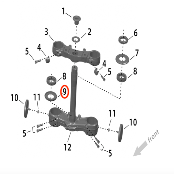 Surron Ultra Bee Bottom Steering Gasket, image 2