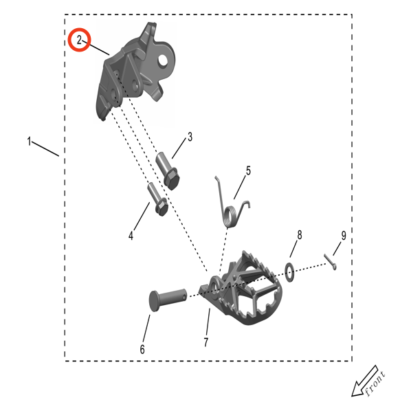 Surron Ultra Bee Footpeg Bracket (LEFT), image 4