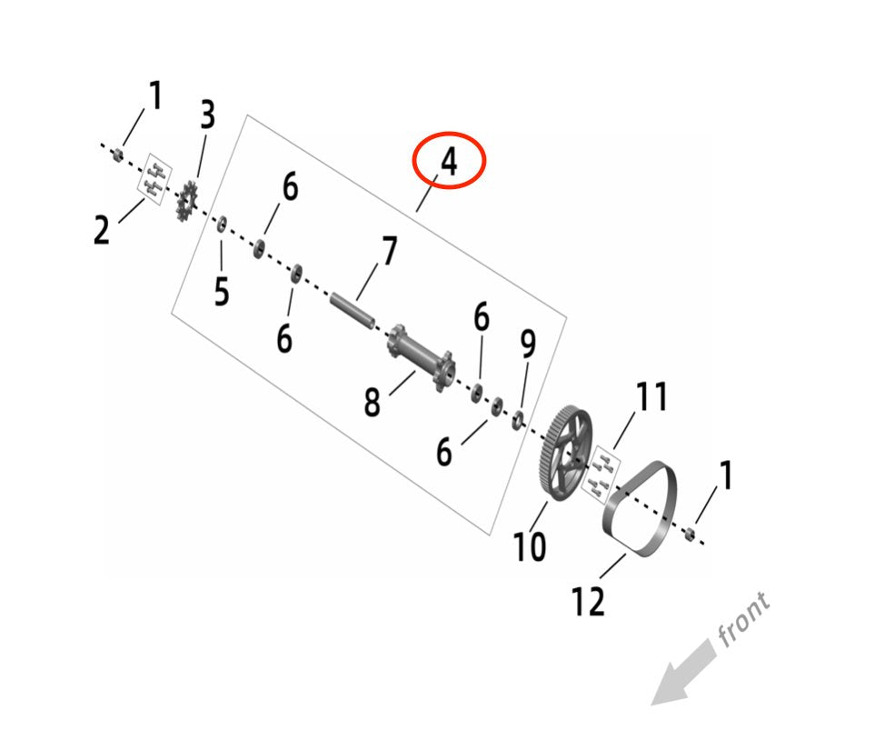 Surron Ultra Bee Jackshaft Assembly, image 4