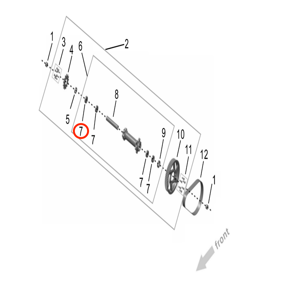 Surron Ultra Bee Jackshaft Bearing, image 3