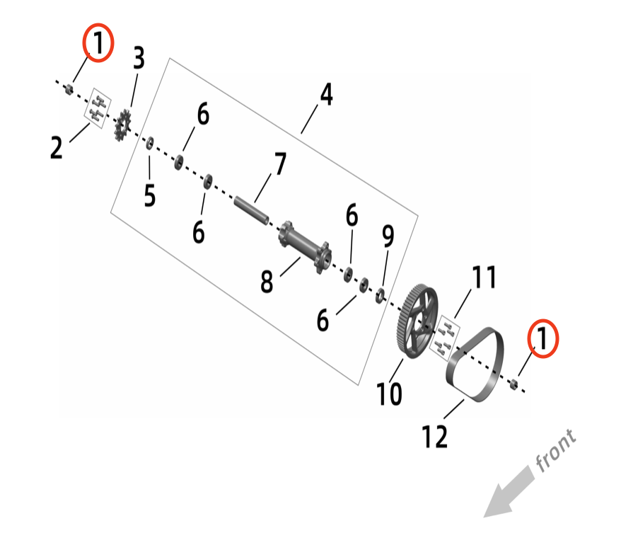 Surron Ultra Bee Jackshaft bushing, image 3
