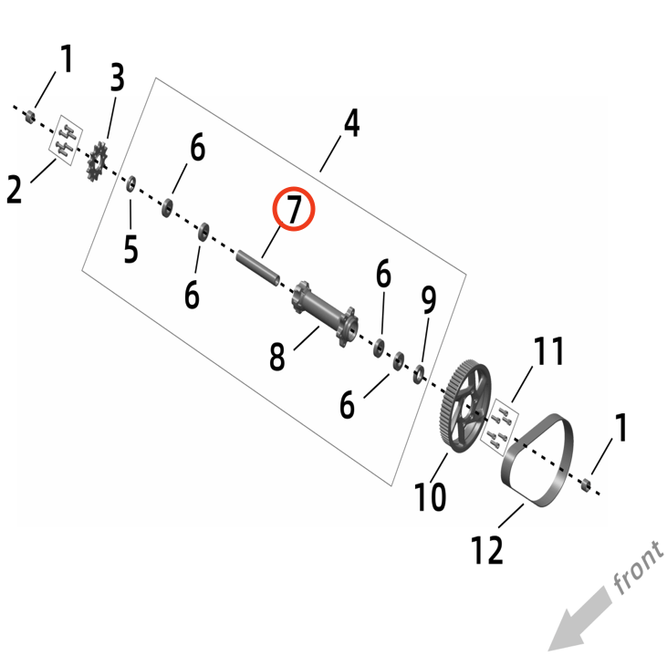 Surron Ultra Bee Jackshaft Inner Bushing, image 3